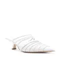 Vic Matie 65mm leather mules - White