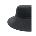 ISABEL MARANT embroidered-logo drawstring bucket hat - Grey