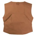 Engineered Garments Fowl V-neck waistcoat - Brown