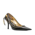 Moschino zip-detailing leather pumps - Black