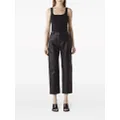 Stella McCartney Iconic Altermat cropped trousers - Black