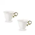 Seletti Wares embossed-baroque mugs (set of two) - White