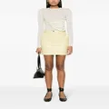 Nanushka Miray faux-leather mini skirt - Yellow