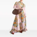 ETRO floral-print silk maxi skirt - Pink