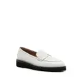 Aquazzura Aqua chain-detailed leather loafers - White