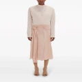 Victoria Beckham flower-detail cami midi skirt - Pink