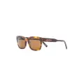 Zegna tortoiseshell square frame sunglasses - Brown
