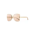 Jimmy Choo Eyewear Leti square-frame sunglasses - Neutrals