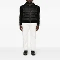 TOM FORD hooded knit-panelled puffer jacket - Black