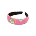 Moschino Kids Teddy Bear-motif cotton headband - Pink
