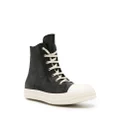 Rick Owens high-top leather sneakers - Black