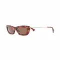 Lanvin tortoiseshell-effect cat-eye sunglasses - Brown