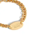 Dsquared2 logo-engraved chain ID bracelet - Gold