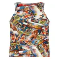Dsquared2 graphic-print tank top - Blue