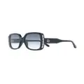 Elie Saab oversized square sunglasses - Black