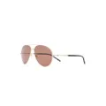 Montblanc pilot-frame sunglasses - Gold