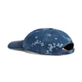 Marni logo-print denim baseball cap - Blue