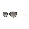 Longines butterfly-frame sunglasses - Brown