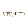 Swarovski 5426 tortoiseshell rectangle-frame glasses - Blue
