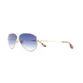 Victoria Beckham VB133S pilot-frame sunglasses - Gold