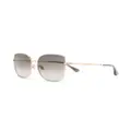 Jimmy Choo Eyewear oversized cat eye sunglasses - Gold