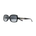 Jimmy Choo Eyewear Sammi oversized sunglasses - Black