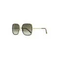 Jimmy Choo Eyewear Jayla square-frame sunglasses - Gold