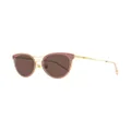 MCM 139 oval sunglasses - Gold