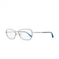 Swarovski 5393 butterfly-frame glasses - Blue