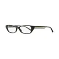 Swarovski 5391 rectangle-frame crystal glasses - Black