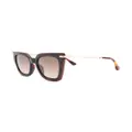 Jimmy Choo Eyewear Ciagras oversized sunglasses - Brown
