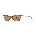 Jimmy Choo Eyewear Ba tortoiseshell-frame sunglasses - Brown