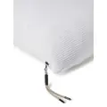Brunello Cucinelli ribbed-knit square-shape cushion - White