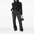 Versace sequin-embellished cotton-blend jacket - Black
