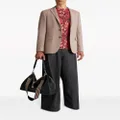ETRO patterned-jacquard cotton blazer - Brown