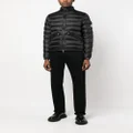 Moncler padded zip-up down jacket - Black
