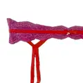 Fleur Du Mal Naomi lace garter belt - Purple