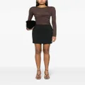 Nanushka high-waist quilted miniskirt - Black