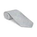Brunello Cucinelli check-pattern pointed-tip tie - Grey
