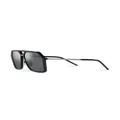Dolce & Gabbana Eyewear logo-engraved oversize-frame sunglasses - Black