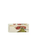 Ferragamo Gancini fruit-print continental wallet - White