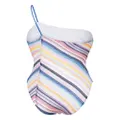 Missoni striped open-knit swimsuit - Pink
