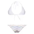 Missoni zigzag-woven lurex bikini - White