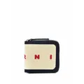 Marni intarsia-knit logo wallet - Neutrals
