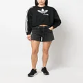 adidas logo-print cropped sweatshirt - Black
