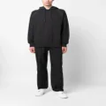 adidas panelled organic-cotton hoodie - Black