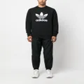 adidas logo-print jersey-knit sweatshirt - Black