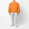 adidas logo-patch crew-neck sweatshirt - Orange
