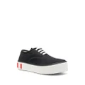 Marni embossed-logo canvas sneakers - Black
