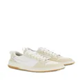 Ferragamo panelled leather sneakers - White